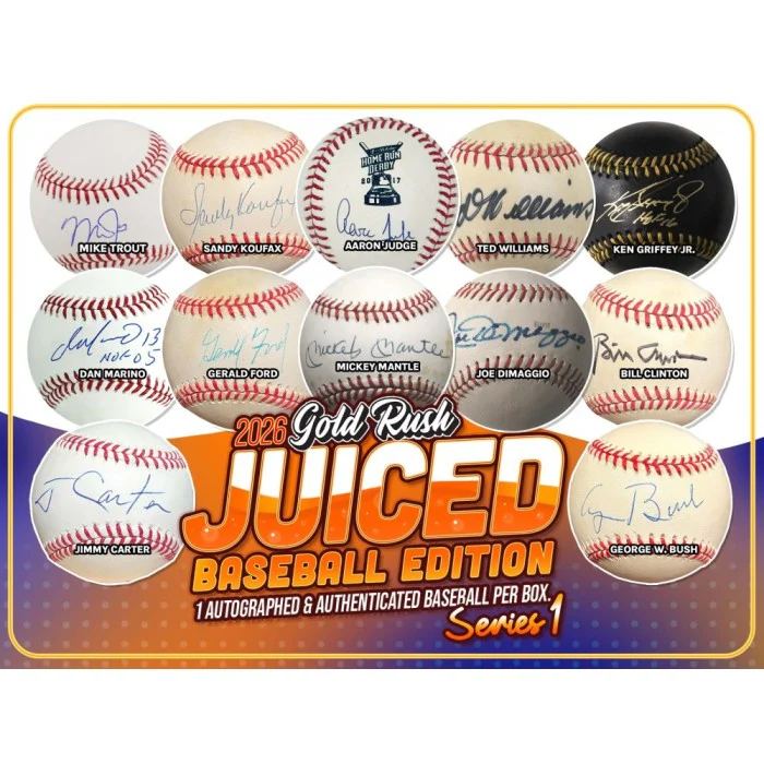 2026 Gold Rush Juiced Autographed Baseball Edition Series 1 Box